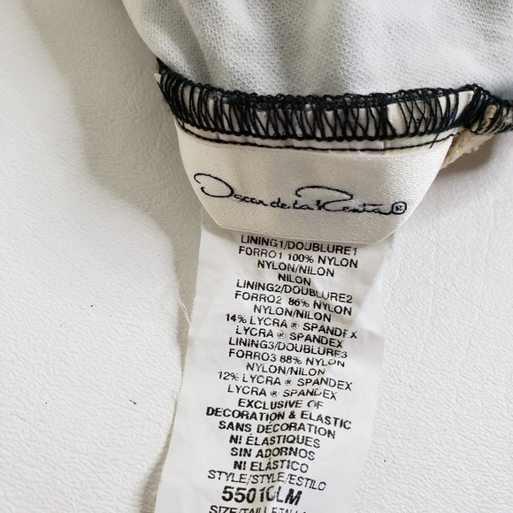 Oscar De La Renta Vintage One Piece Swimsuit - Picture 2 of 5